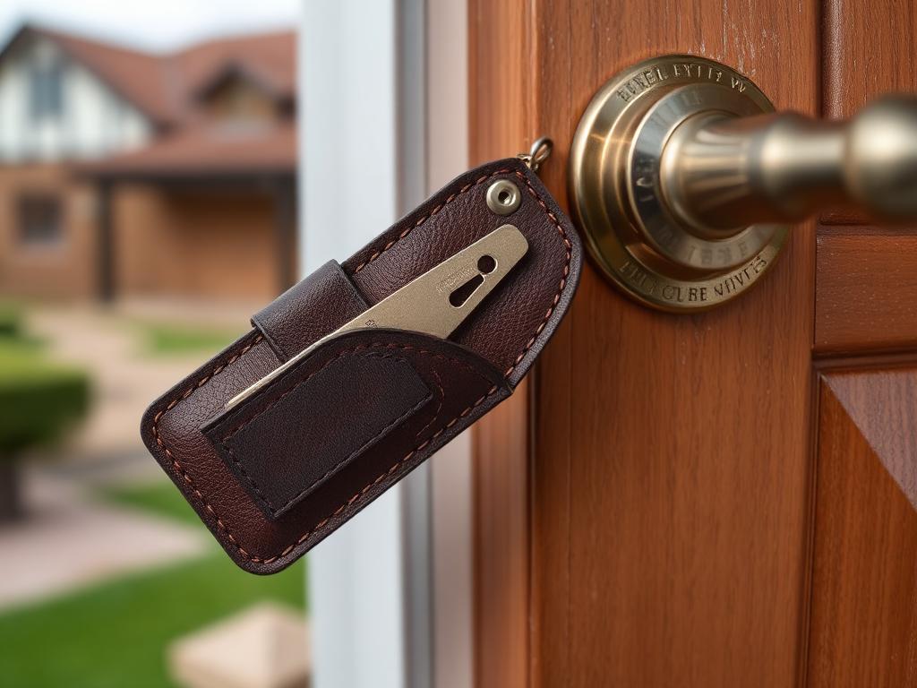 Professional locksmith pick set beside a residential door lock in Centurion