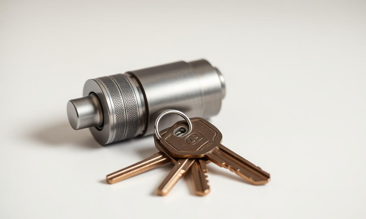 Euro-profile cylinder lock with a set of cut keys