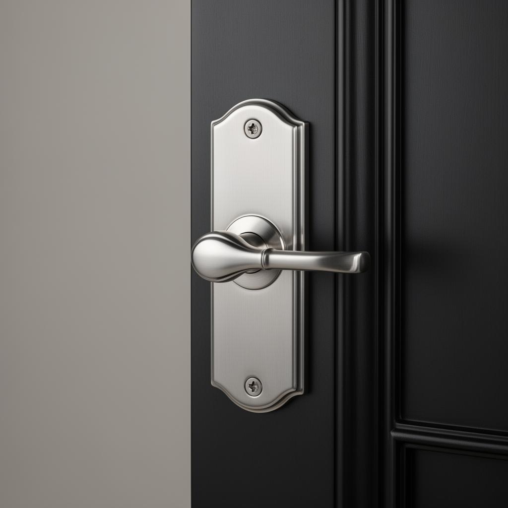 Premium brushed-steel deadbolt lock