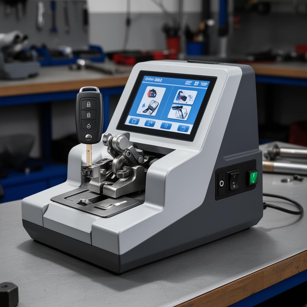 Professional automotive key cutting and programming machine
