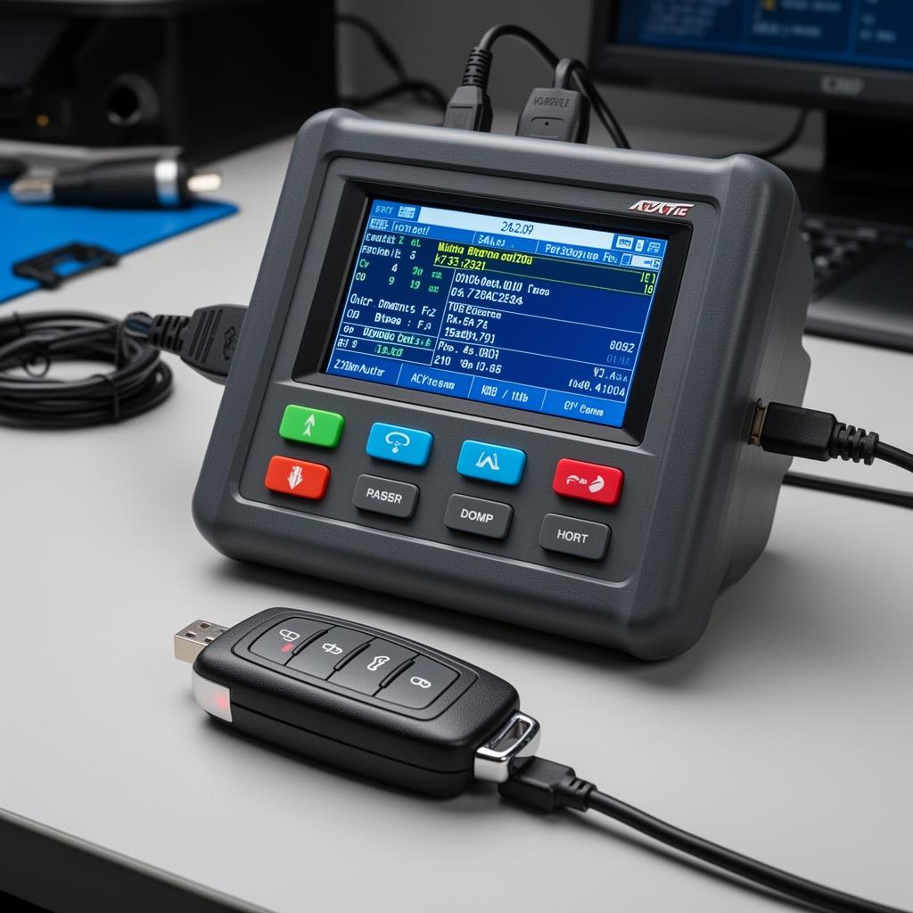 Professional automotive key programming machine