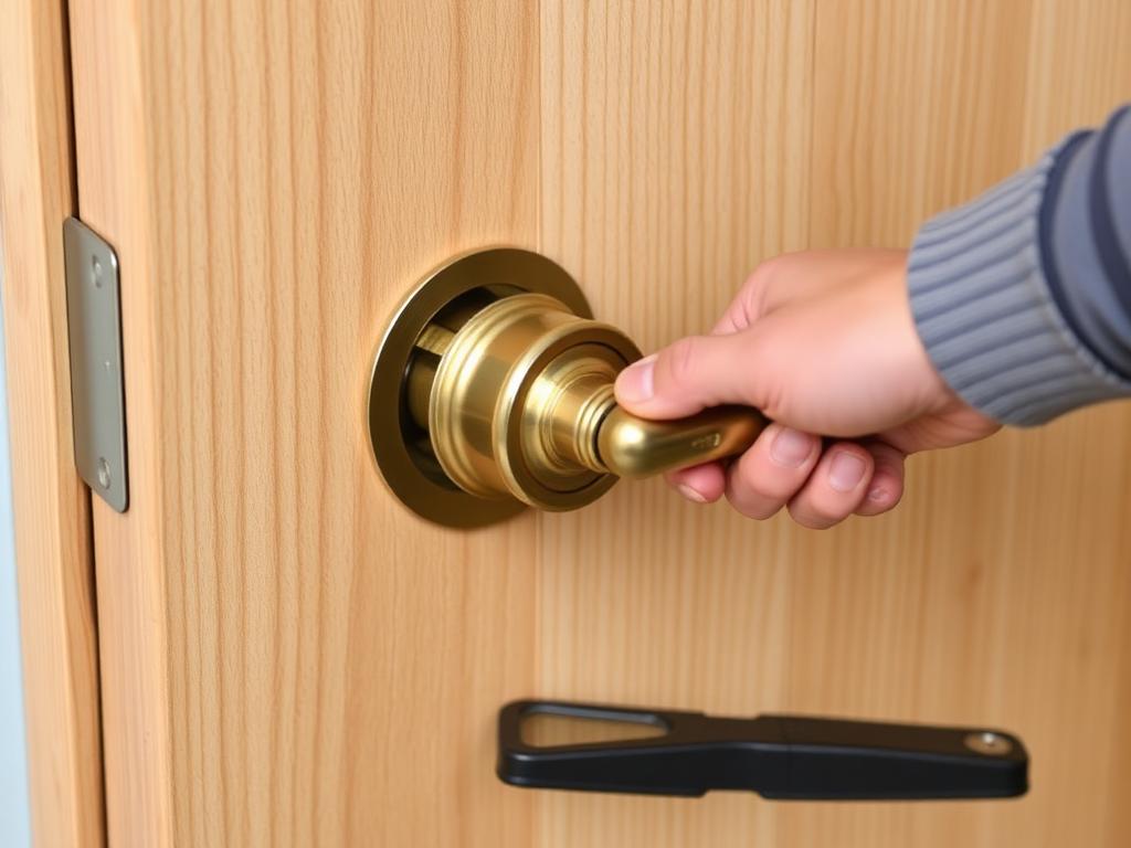 Brass euro cylinder lock being rekeyed by a Centurion locksmith