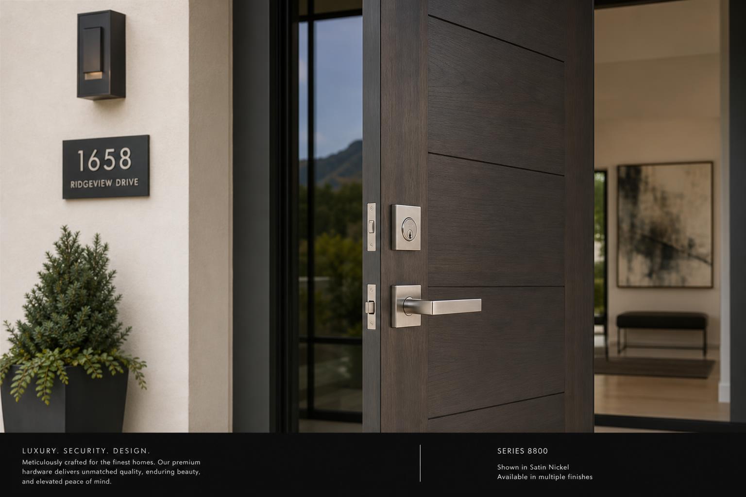 Locksmith replacing high-security lock hardware on a modern residential door