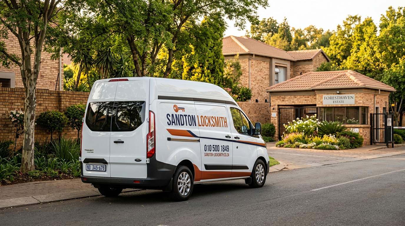 Sandton Locksmith branded mobile locksmith van serving Centurion