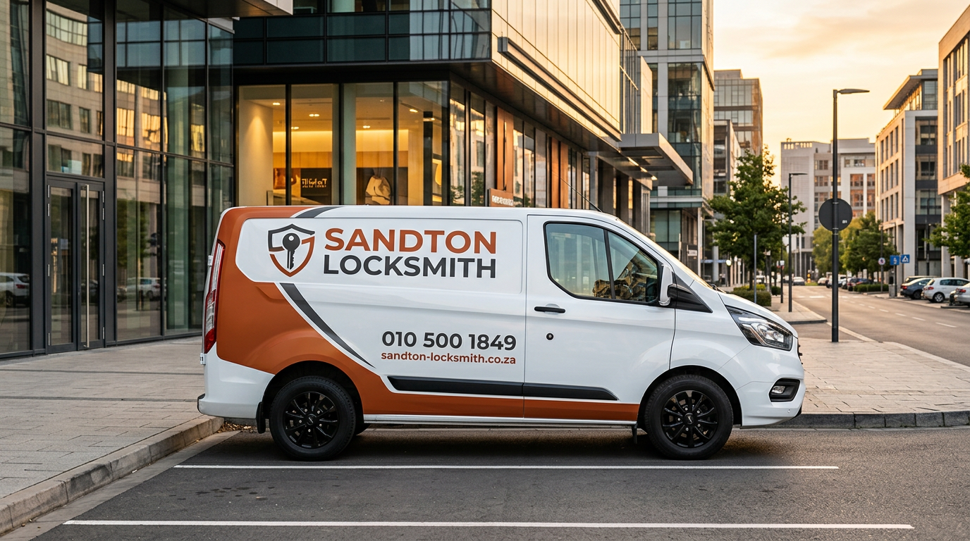 Sandton Locksmith branded mobile locksmith van serving Fourways