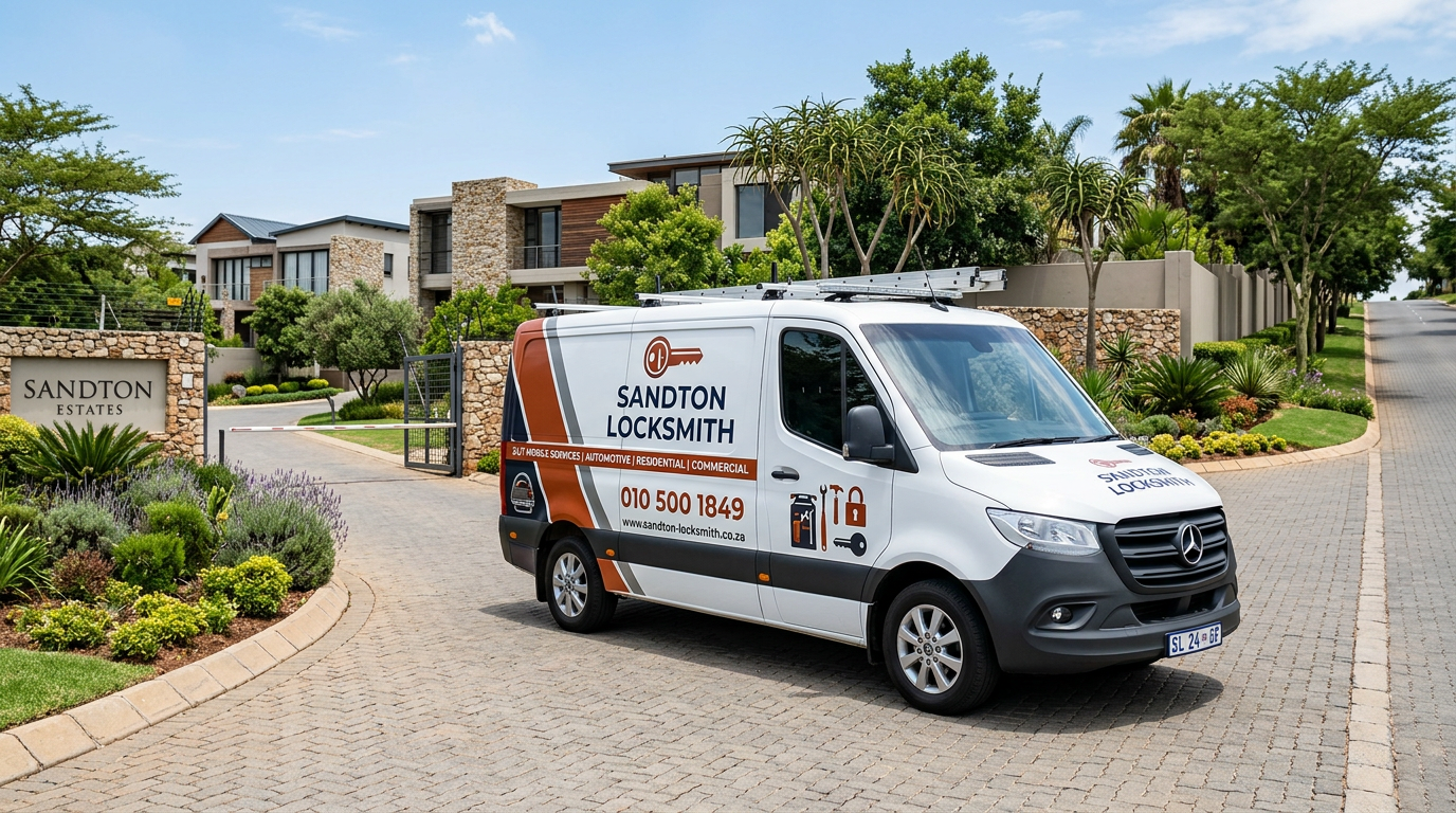 Sandton Locksmith branded mobile locksmith van serving Sandton